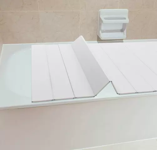 Badkuiphoes, 75 x 170 cm, opvouwbare badkuipplank, waterdichte badkuipbak, stofdichte isolatie