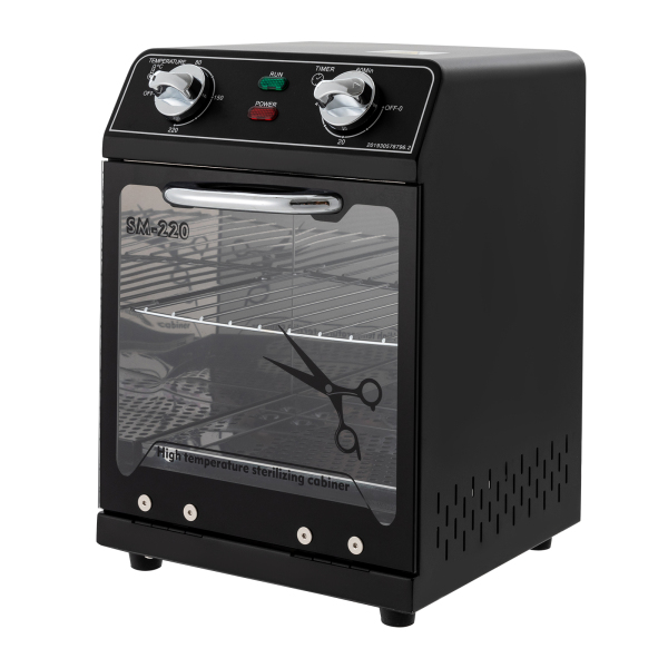 Stérilisateur haute température 8L, armoire de désinfection pour stérilisateur à air chaud 600W (noir)