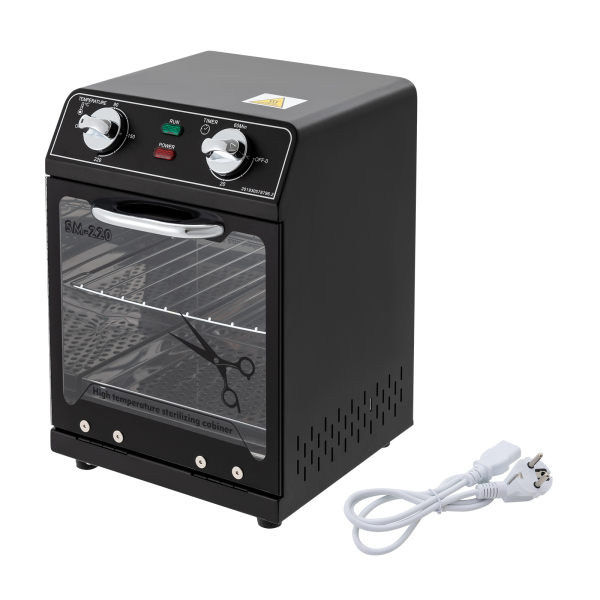 Stérilisateur haute température 8L, armoire de désinfection pour stérilisateur à air chaud 600W (noir)