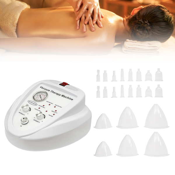 Machine de thérapie sous vide, machine de levage des fesses, masseur par ventouses sous vide avec 30 ventouses