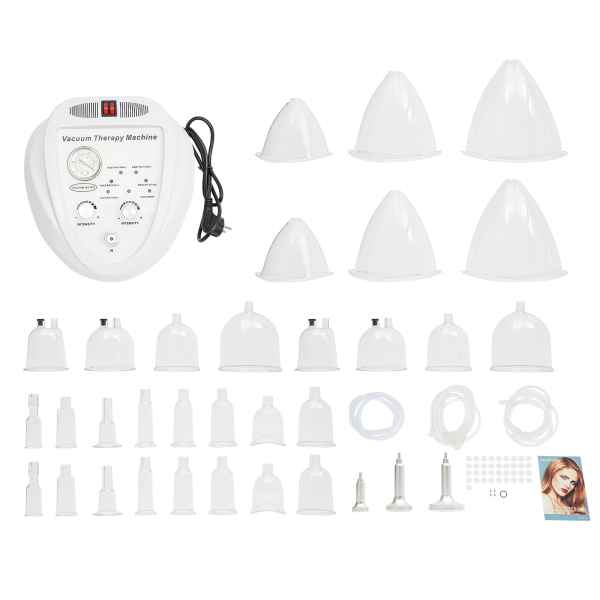 Machine de thérapie sous vide, machine de levage des fesses, masseur par ventouses sous vide avec 30 ventouses