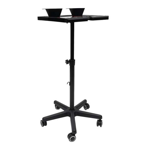 Chariot à Plateaux pour Salon, Chariot de Beauté, Hauteur Réglable 68-90cm, Chariot de Salon Coiffure, pour Salons de Beauté, Spas