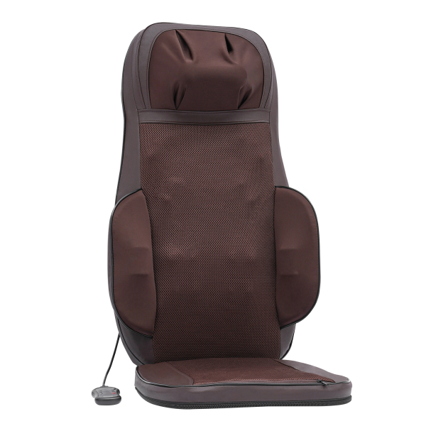 Siège de massage à compression, masseur de dos avec chaleur, massage du cou, des épaules, du dos et des cuisses