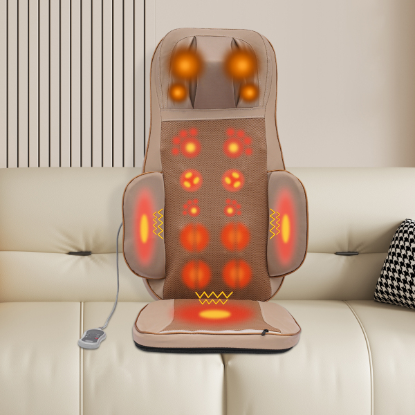 Massage du cou des épaules du dos des cuisses utilisé sur un canapé inclinable Chaise de bureau Vitesses de massage 3 niveaux