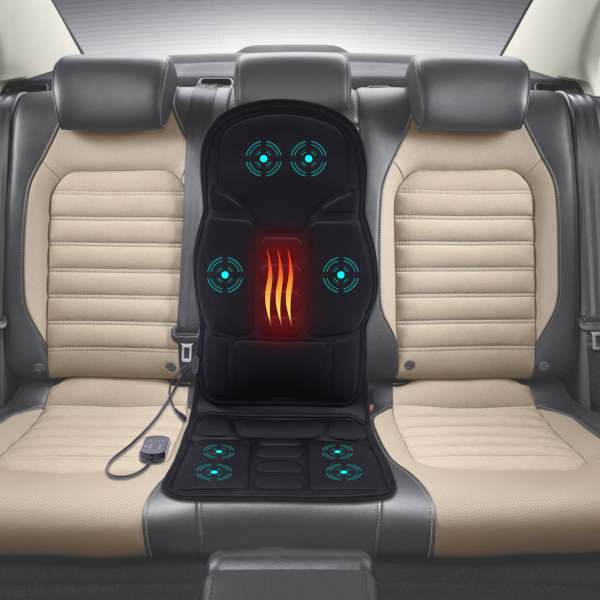 Coussin de siège de massage avec chaleur et vibrations, masseur de dos pour chaises, tapis de massage pour la relaxation à la maison et au bureau Coussin de siège de massage avec chaleur et vibrations, masseur de dos pour chaises, tapis de massage pour la relaxation à la maison et au bureau