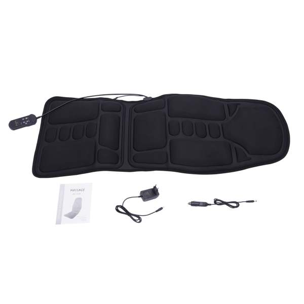 Coussin de siège de massage avec chaleur et vibrations, masseur de dos pour chaises, tapis de massage pour la relaxation à la maison et au bureau Coussin de siège de massage avec chaleur et vibrations, masseur de dos pour chaises, tapis de massage pour la relaxation à la maison et au bureau