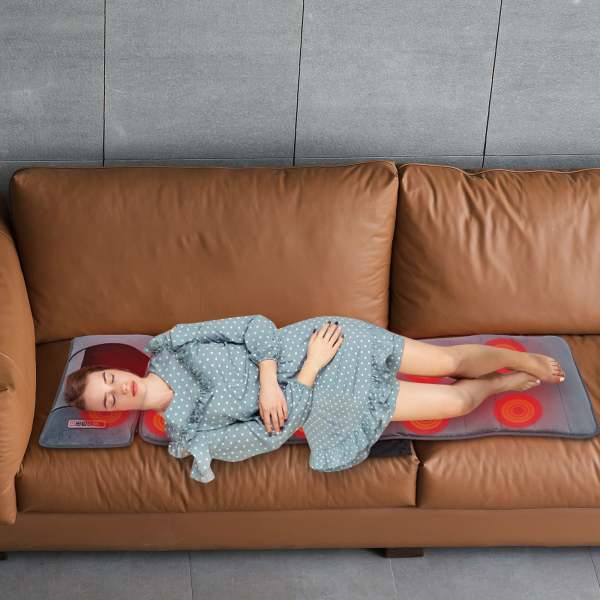 Tapis de massage complet du corps avec chaleur, coussin de massage Shiatsu
