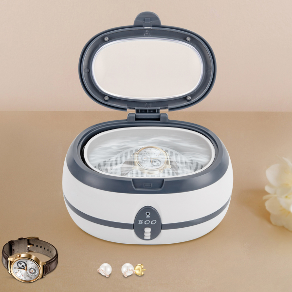 Nettoyeur ultrasonique 600ML, Machine à laver 40kHz pour bijoux/lunettes/instruments dentaires, équipement de laboratoire étanche