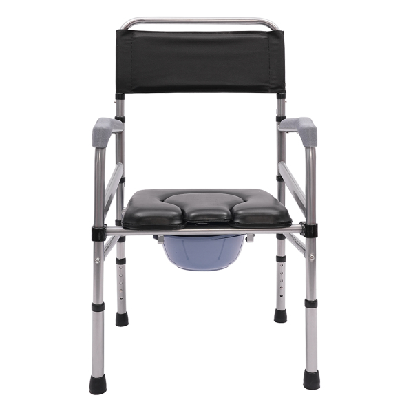 Chaise de bain pliable avec siège moelleux et repose-pieds antidérapants