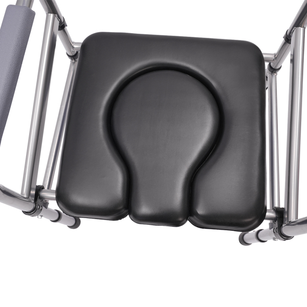Chaise de bain pliable avec siège moelleux et repose-pieds antidérapants