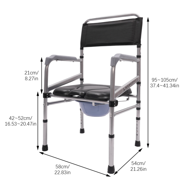 Chaise de bain pliable avec siège moelleux et repose-pieds antidérapants