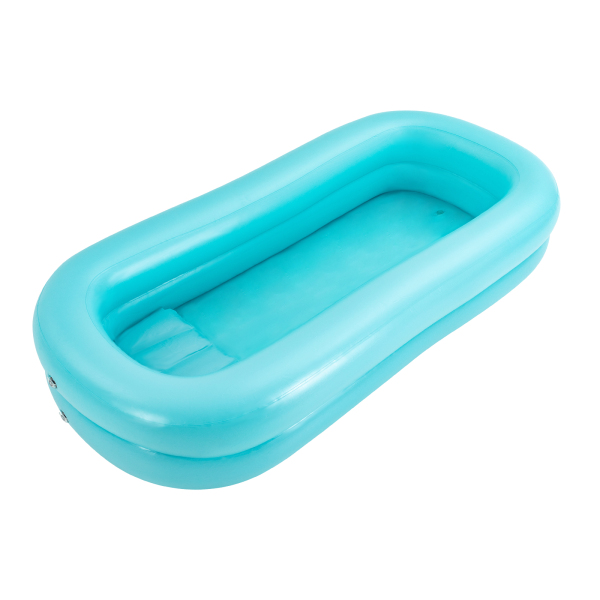 Baignoire de chevet gonflable portable, baignoire gonflable en PVC, système de douche de chevet pliable avec sac d'eau et douche de tête