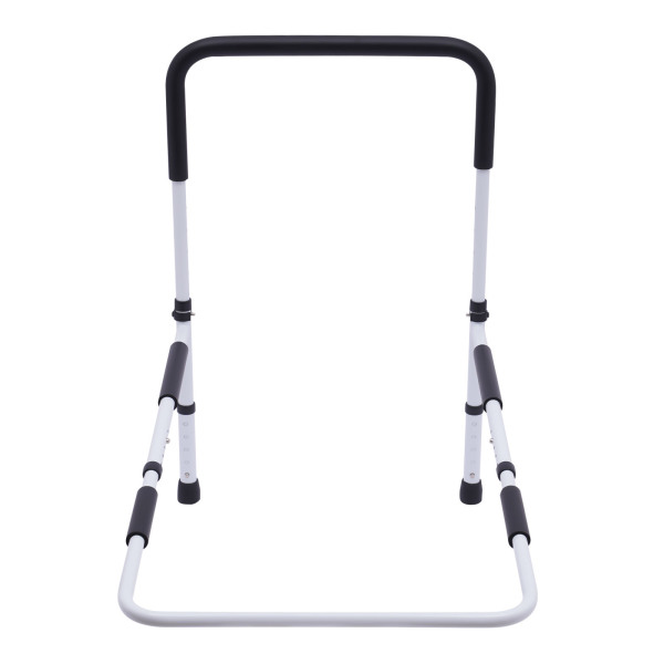 Support de barrière de lit, Barre de sécurité réglable pour prévenir les chutes, Largeur réglable : 84-94cm, Blanc