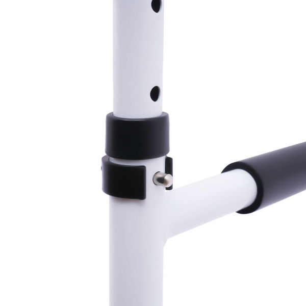 Support de barrière de lit, Barre de sécurité réglable pour prévenir les chutes, Largeur réglable : 84-94cm, Blanc