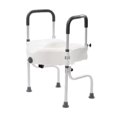 Toiletbrillift en veiligheidsframe voor ouderen met armleuning, lift 110 mm, gewicht 150 kg