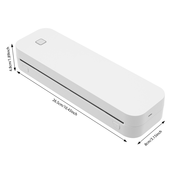 Imprimante de pochoirs sans fil, machine d'impression portable, imprimante de pochoirs thermique - Blanc