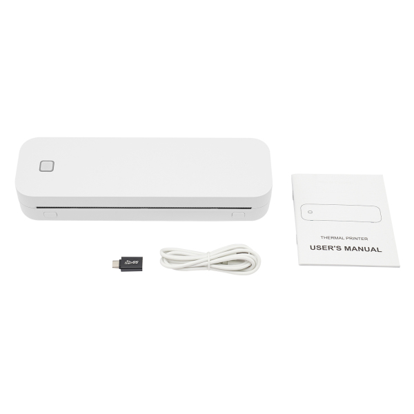 Imprimante de pochoirs sans fil, machine d'impression portable, imprimante de pochoirs thermique - Blanc