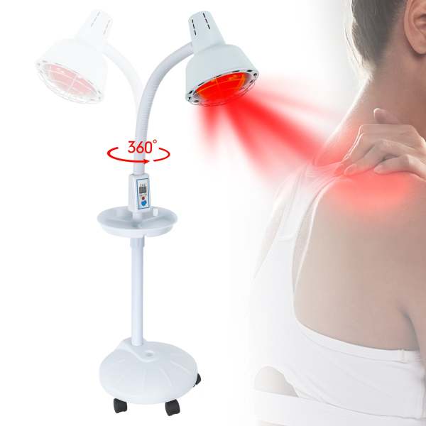 Lampe Infrarouge Chauffante 275W, Température Réglable, Lampe Thermique Infrarouge Puissante pour Soulager les Douleurs Musculaires ou Les Rhumes Lampe Infrarouge Chauffante 275W, Température Réglable, Lampe Thermique Infrarouge Puissante pour Soulager les Douleurs Musculaires ou Les Rhumes