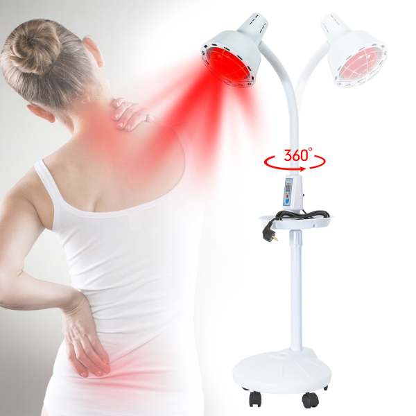 Lampe Infrarouge Chauffante 275W, Température Réglable, Lampe Thermique Infrarouge Puissante pour Soulager les Douleurs Musculaires ou Les Rhumes Lampe Infrarouge Chauffante 275W, Température Réglable, Lampe Thermique Infrarouge Puissante pour Soulager les Douleurs Musculaires ou Les Rhumes