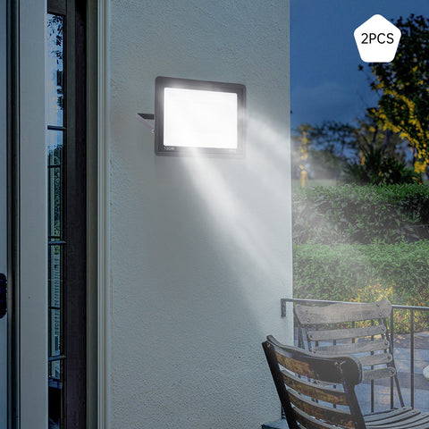 Lot de 2 spots LED d'extérieur super lumineux IP66 étanche