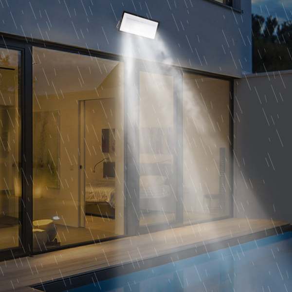 Projecteur LED 500 W, étanche IP66, 40 000 lm, lumière du jour 6500 K, lumière du jour blanche super lumineuse, projecteur d'extérieur à LED
