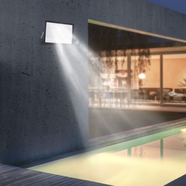 Projecteur LED d'extérieur 300W super lumineux IP66, pour jardin, garage, terrain de sport Projecteur LED d'extérieur 300W super lumineux IP66, pour jardin, garage, terrain de sport