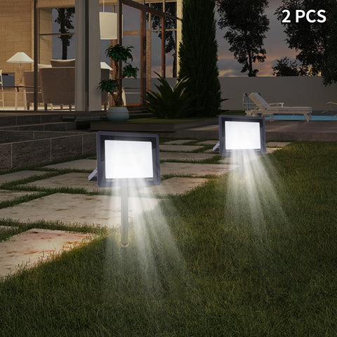 Lot de 2 spots LED d'extérieur super lumineux IP66 étanche