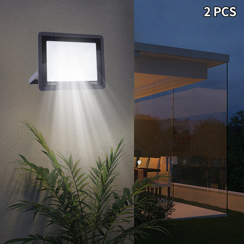 Lot de 2 spots LED d'extérieur super lumineux IP66 étanche