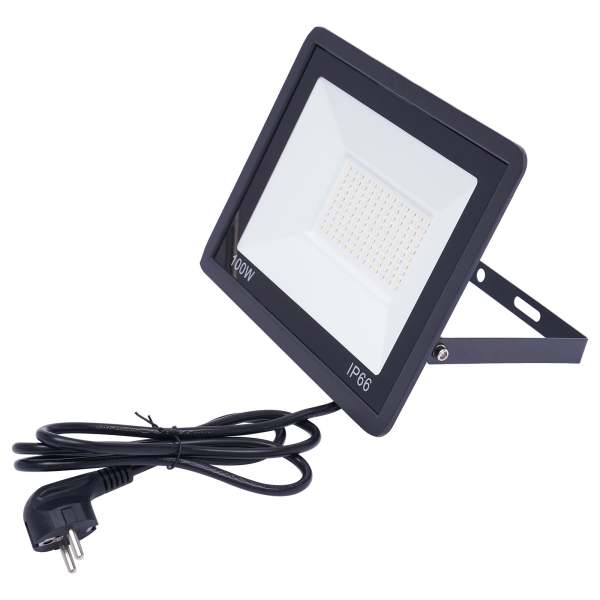 Lot de 2 spots LED d'extérieur super lumineux IP66 étanche avec câble de 1,5 m, prise 6000-6500 K pour jardin, cour, garage