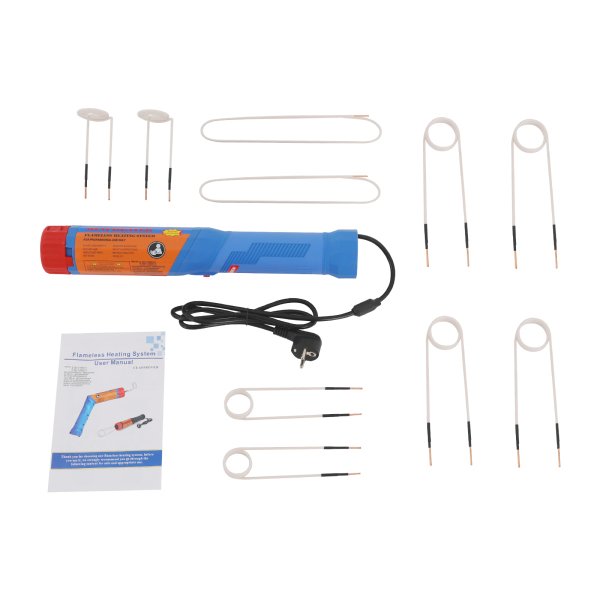 Chauffage à induction magnétique rotatif + 10 bobines pour automobiles, petites pièces mécaniques - Bleu Chauffage à induction magnétique rotatif + 10 bobines pour automobiles, petites pièces mécaniques - Bleu