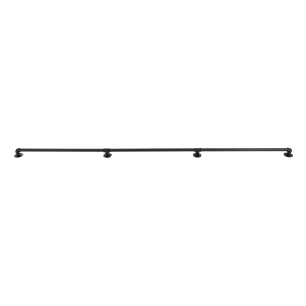 Rampe d'escalier de 2,7 m, rampe d'escalier en métal, rampe industrielle pour escaliers, greniers et garde-corps Rampe d'escalier de 2,7 m, rampe d'escalier en métal, rampe industrielle pour escaliers, greniers et garde-corps