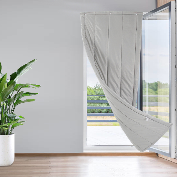 Rideau de porte isolant, moustiquaire pour portes d'hiver, couverture d'isolation acoustique, 70*200cm, Gris Rideau de porte isolant, moustiquaire pour portes d'hiver, couverture d'isolation acoustique, 70*200cm, Gris