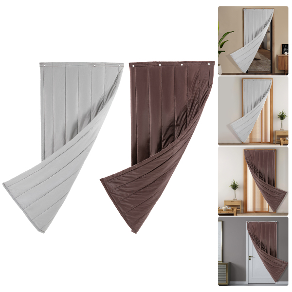 39.5*83 Inch Door Curtain Brown Thermal Insulated Door Curtain 39.5*83 Inch Door Curtain Brown Thermal Insulated Door Curtain