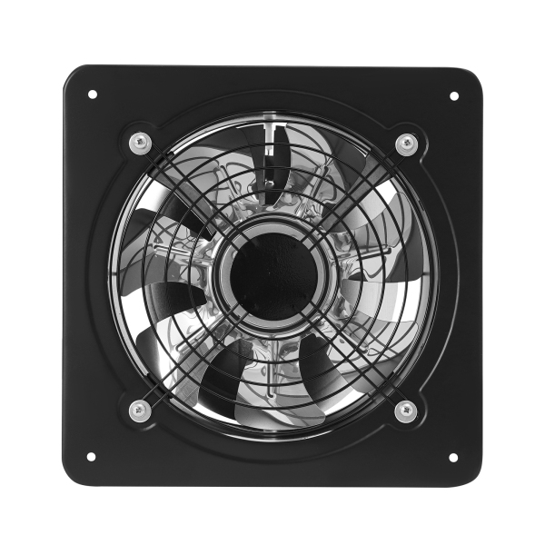 Ventilateur d'extraction de 10 pouces, ventilateur de ventilation portable, ventilateur d'extraction de cuisine à montage mural avec amortisseur de retour