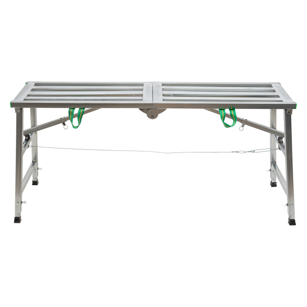 Plate-forme de travail réglable, escabeau en acier, plate-forme d'échafaudage pliante portative