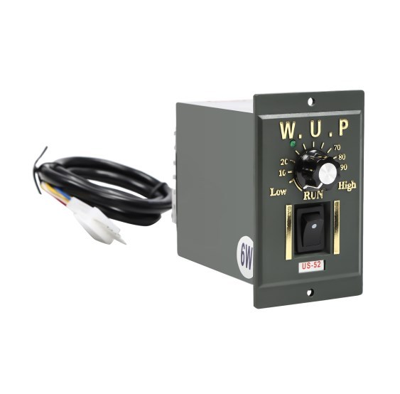 Motoréducteur avec variateur de vitesse + support, 6 W, AC 220 V, 90 K
