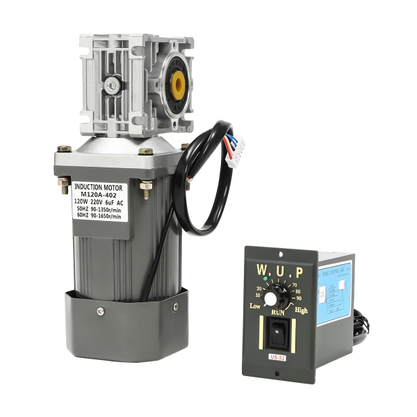 Régulateur de vitesse industriel du moteur à engrenages à vis sans fin 120W AC 220V