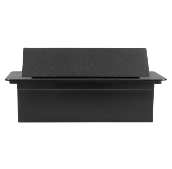 Prise pop-up avec 2 USB, pliable, pour cuisine/bureau/établi, noir