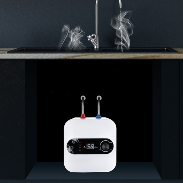 Mini chauffe-eau électrique sans réservoir 1500W 220V 8L avec indicateur de température LED pour cuisine et salle de bain Mini chauffe-eau électrique sans réservoir 1500W 220V 8L avec indicateur de température LED pour cuisine et salle de bain