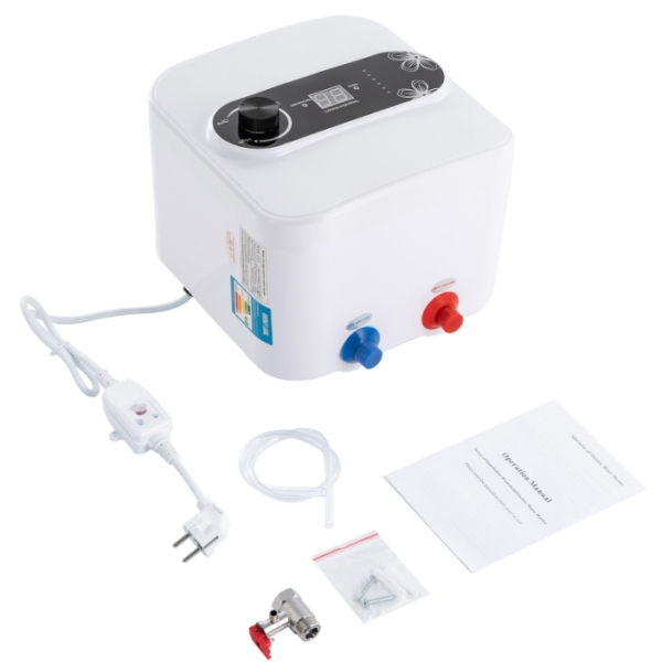 Mini chauffe-eau électrique sans réservoir 1500W 220V 8L avec indicateur de température LED pour cuisine et salle de bain Mini chauffe-eau électrique sans réservoir 1500W 220V 8L avec indicateur de température LED pour cuisine et salle de bain