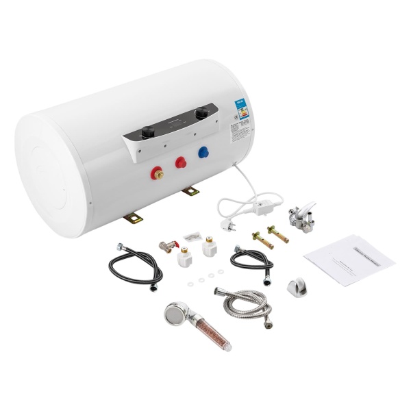 Chauffe-eau électrique horizontal 70 l 2000 W avec kit de douche