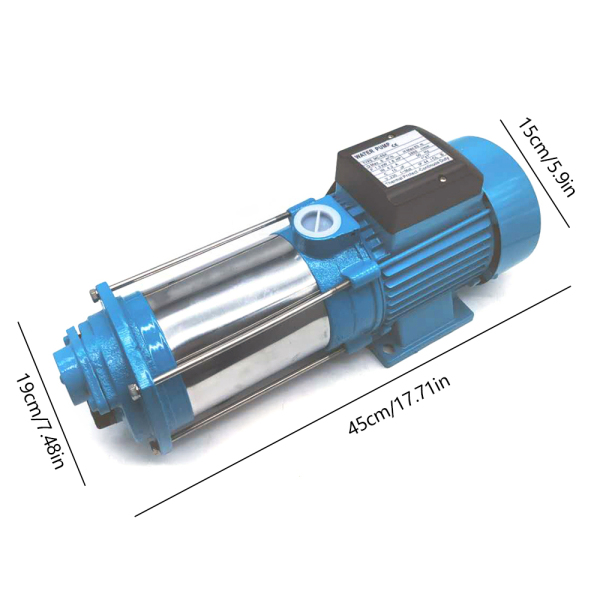 Pompe centrifuge en acier inoxydable de 110 m, pompe centrifuge, pompe de puits d'eau peu profonde à haute pression
