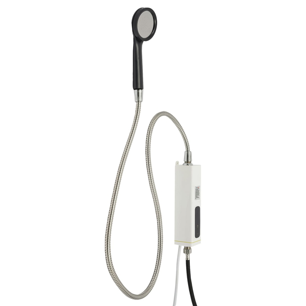 Chauffe-eau instantané électrique 3500 W avec affichage LED, mini chauffe-eau, blanc, sans réservoir, pour salle de bain et cuisine