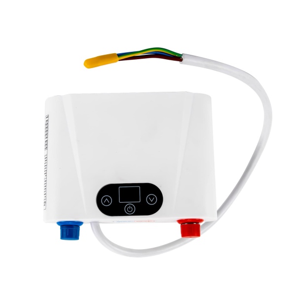 Chauffe-eau électrique instantané - 5,5 kW - Mini appareil de cuisine - Chauffe-eau sans réservoir - Pour cuisine, salle de bain, sous évier