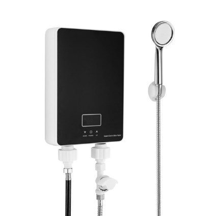 Mini cuisine Chauffe-eau instantané 6000 W 230 V, Mini basse pression Sous-évier Chauffe-eau Tankless Cuisine LED, Économie d'énergie