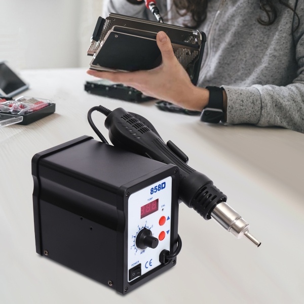 Pistolet à air chaud avec affichage digital et température réglable, Pistolet à air chaud portable, 700W Pistolet à air chaud avec affichage digital et température réglable, Pistolet à air chaud portable, 700W