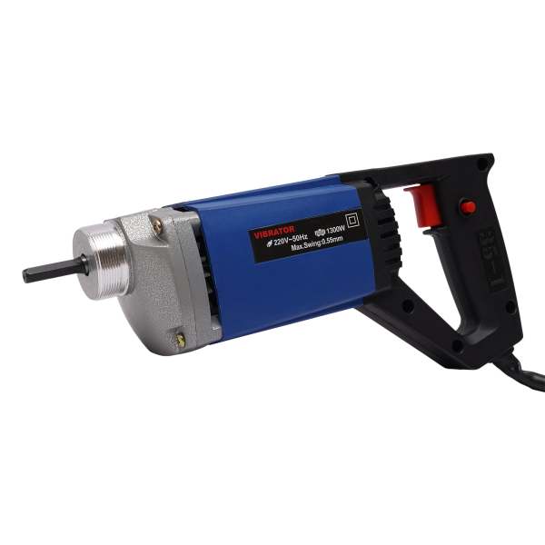 Vibrateur électrique pour béton, vibrateur industriel pour béton humide, 1280 W, 1300 W, 220 V, avec arbre ondulé de 6,6 FT/2 m, tuyau de 1,5 m, Φ 35 mm