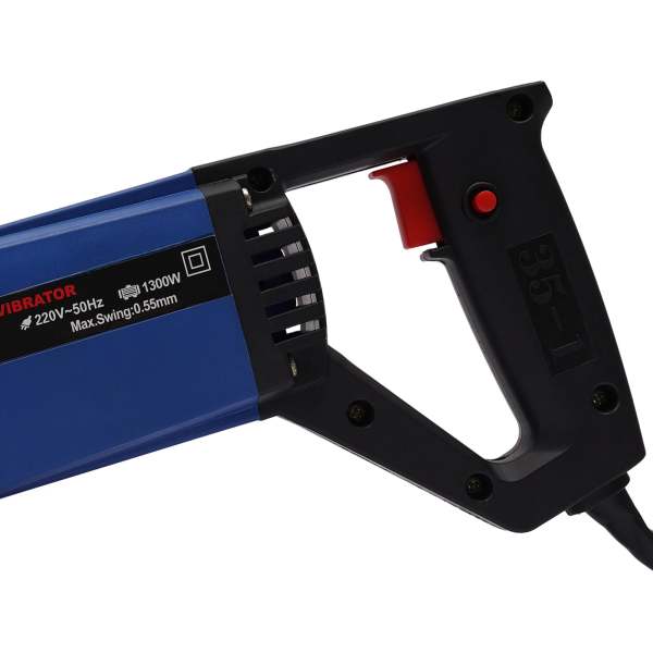 Vibrateur électrique pour béton, vibrateur industriel pour béton humide, 1280 W, 1300 W, 220 V, avec arbre ondulé de 6,6 FT/2 m, tuyau de 1,5 m, Φ 35 mm Vibrateur électrique pour béton, vibrateur industriel pour béton humide, 1280 W, 1300 W, 220 V, avec arbre ondulé de 6,6 FT/2 m, tuyau de 1,5 m, Φ 35 mm