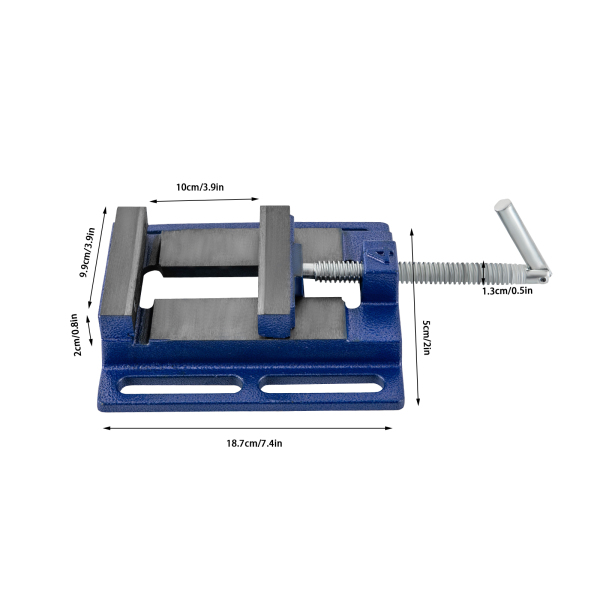 Étau professionnel pour machine 100 mm, table industrielle, perceuse à colonne, fonte