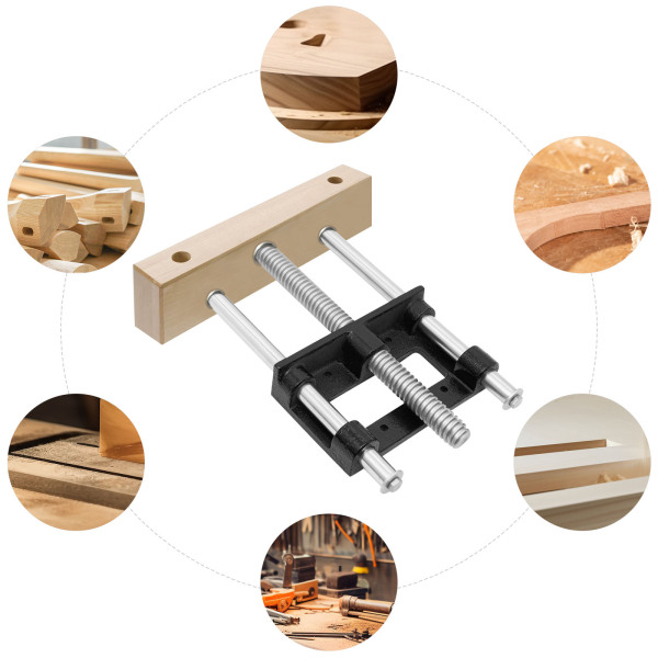 Pince de Table professionnelle pour le travail du bois de 7 pouces, étau avant pour le travail du bois, utilisé pour la sculpture et le ponçage des métaux Pince de Table professionnelle pour le travail du bois de 7 pouces, étau avant pour le travail du bois, utilisé pour la sculpture et le ponçage des métaux